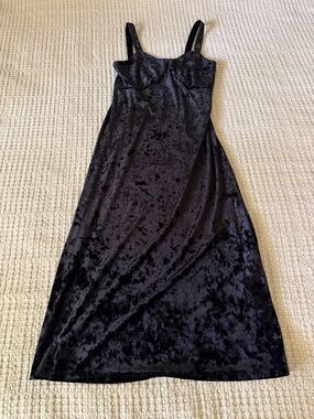 Jessica Simpson Black Velvet Slip Dress
